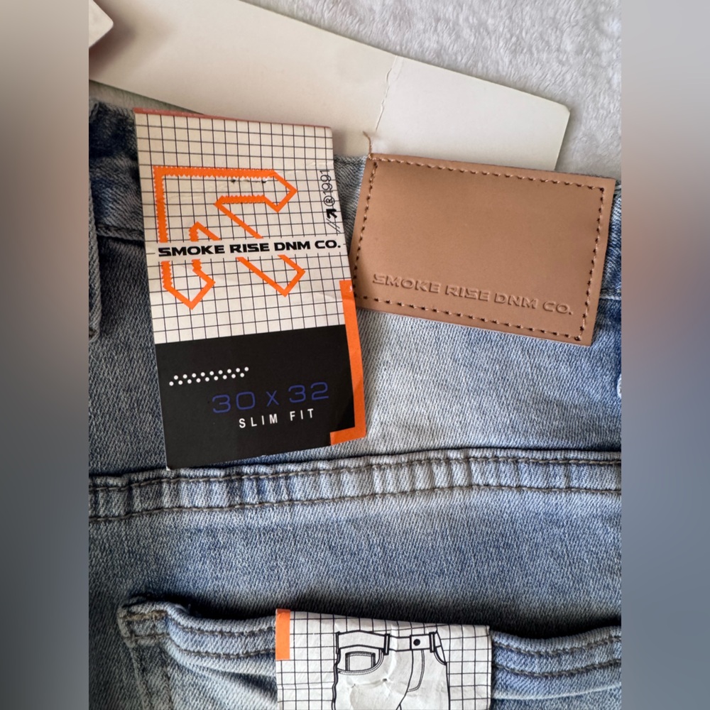 Smoke Rise Mens Distressed Jeans - Picture 8 of 9